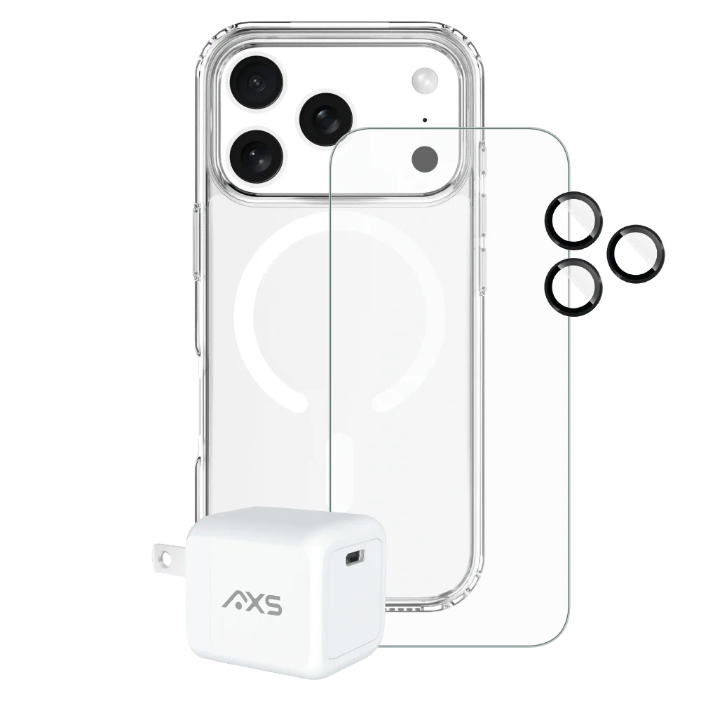 AXS ULTRA CLEAR MagSafe 4-in-1 Starter Kit Bundle for Apple iPhone 17 Pro - Image 2