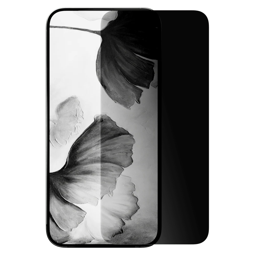 Cellhelmet Privacy Glass Anti-Microbial Screen Protector with Application Tray for Apple iPhone 16e / iPhone 15 / iPhone 14 / iPhone 13
