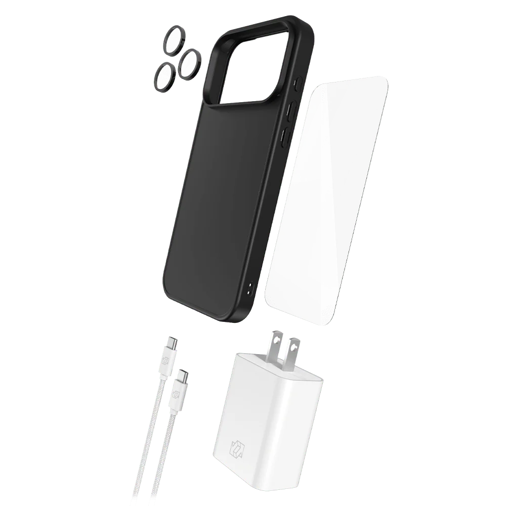 Gadget Guard 5-in-1 Bundle (Case, Screen Protector, Lens Protector, Charger, Cable) for Apple iPhone 17 Pro Max - Image 3