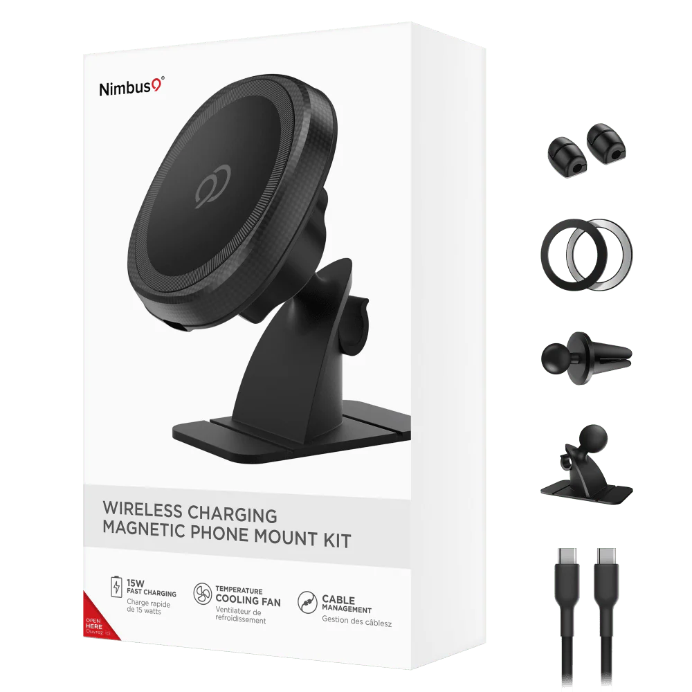 Nimbus9 Wireless Charging Magnetic Vent/Dash Phone Mount Kit - Image 7