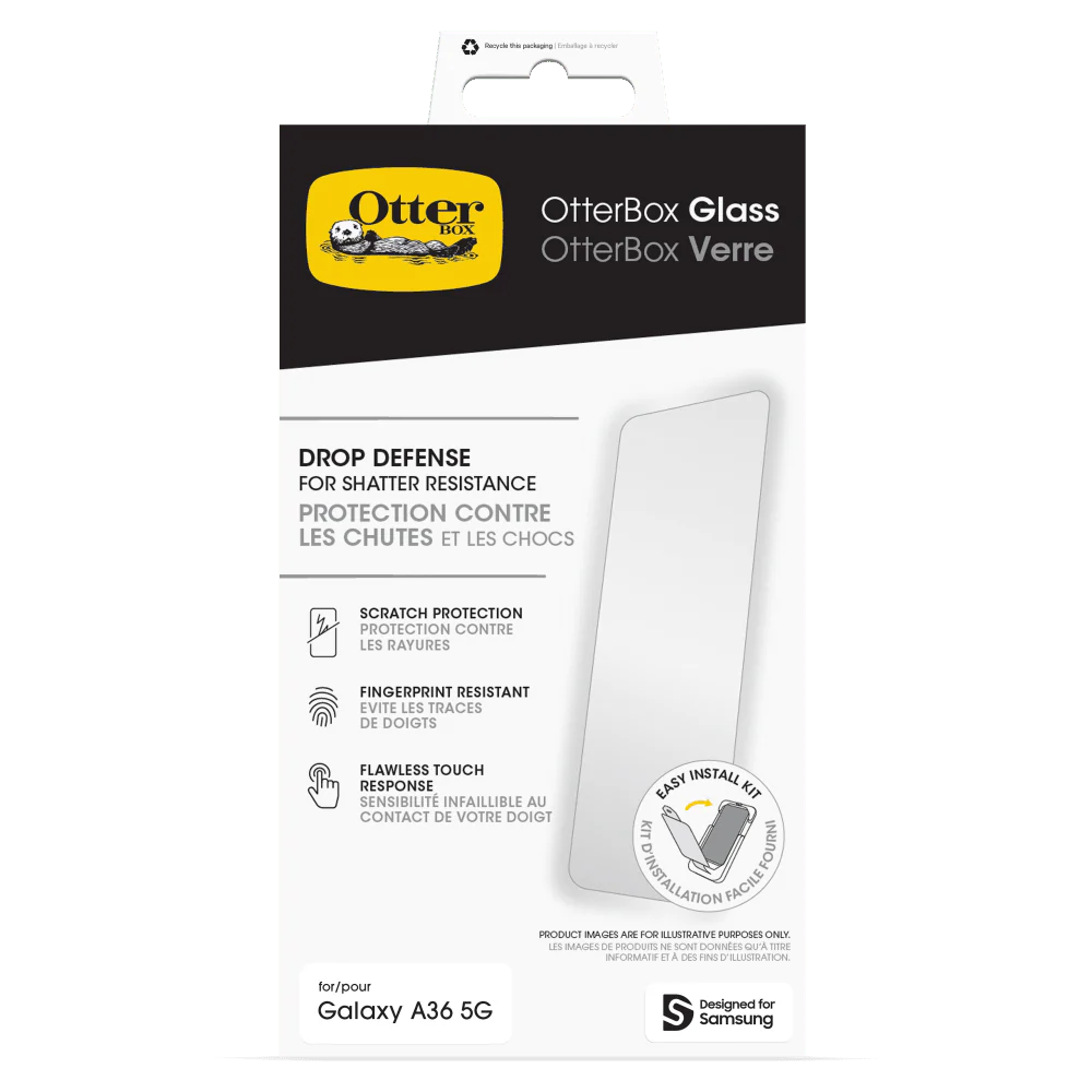 OtterBox Glass Screen Protector for Samsung Galaxy A36 5G - Image 5