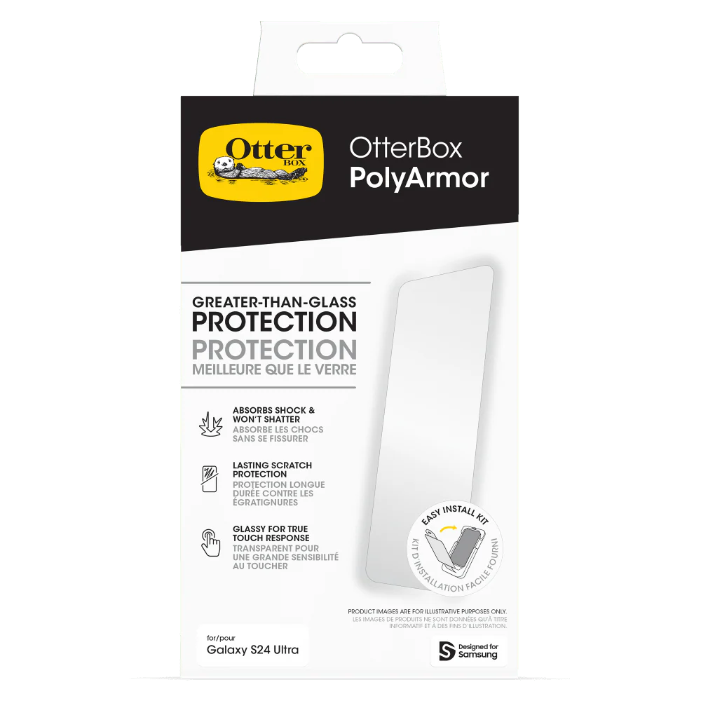 OtterBox PolyArmor Curved Screen Protector for Samsung Galaxy S24 Ultra - Image 7