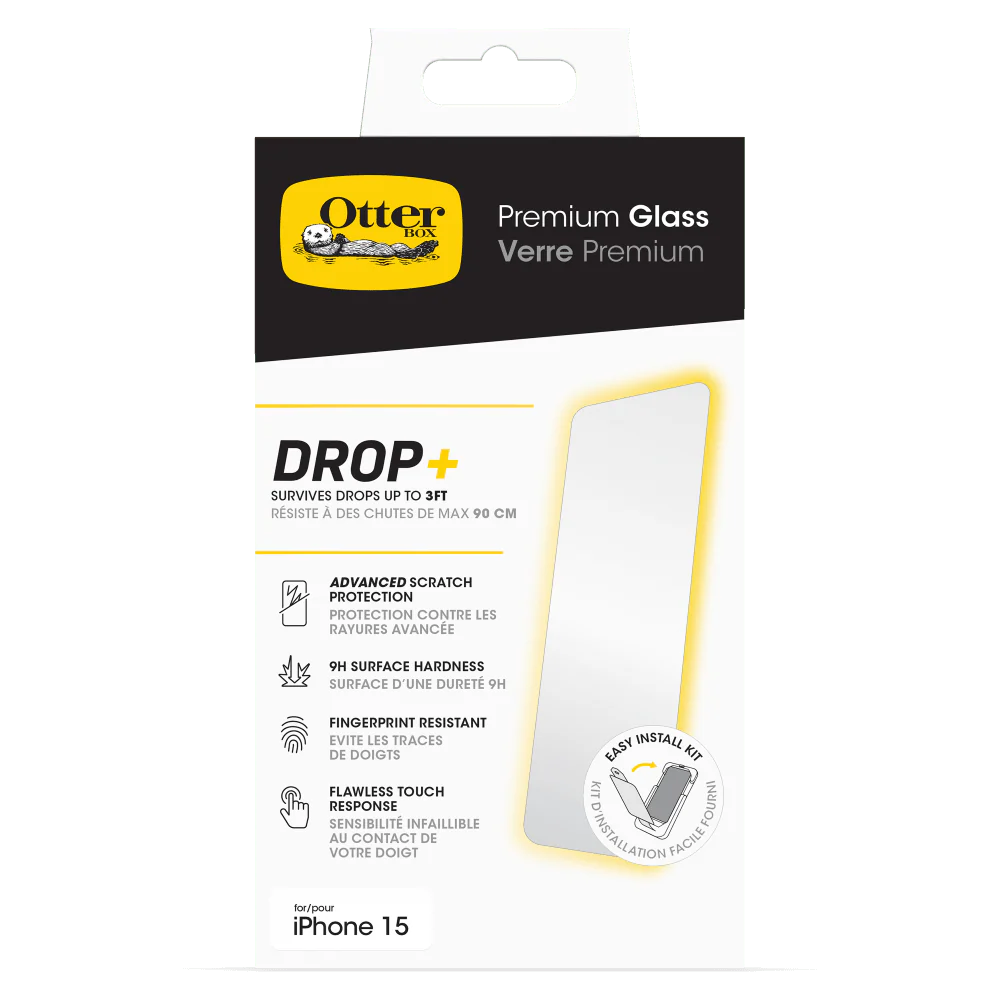 OtterBox Premium Glass Screen Protector for Apple iPhone 15 - Image 5