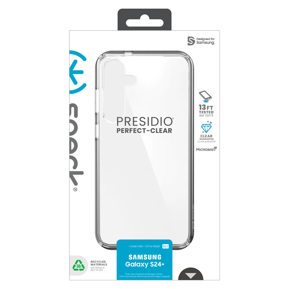 Speck Presidio Perfect Clear Case for Samsung Galaxy S24 Plus - Image 13