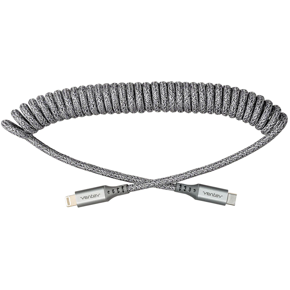 Ventev Helix USB-C to Apple Lightning High Speed Travel 3 Foot Cable - Image 3