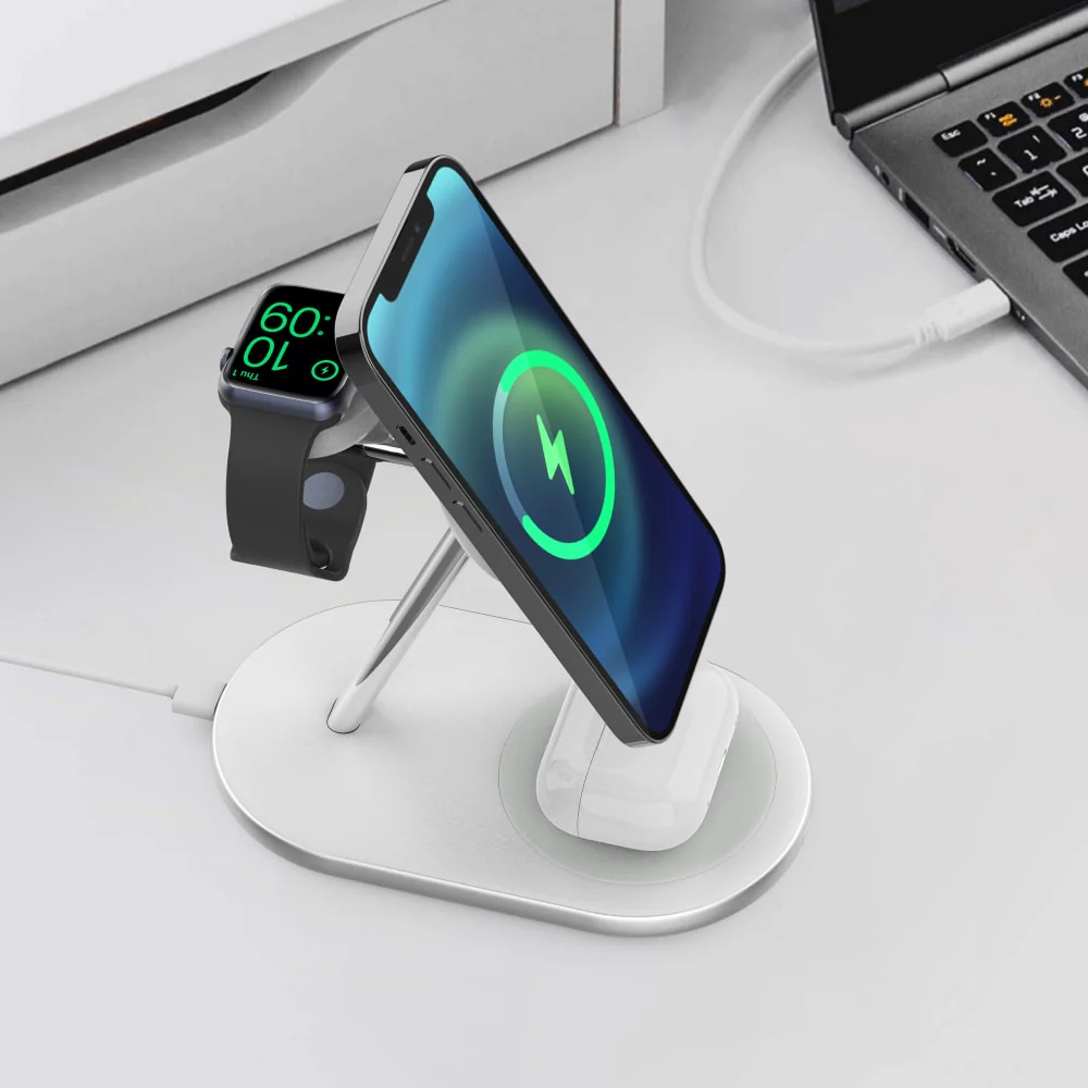 Ventev 15W ULTRAFAST 3-in-1 Wireless Charging Stand - Image 5
